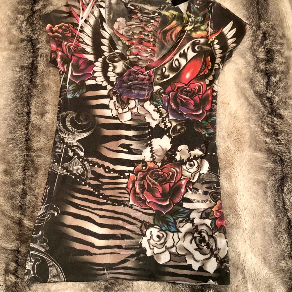 Printed fitted women’s shirt